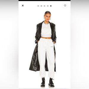 Bardot Faux Leather Trench Coat